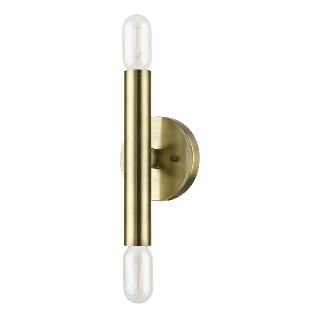 Livex Copenhagen 51132-01 Wall Sconce Light - Antique Brass