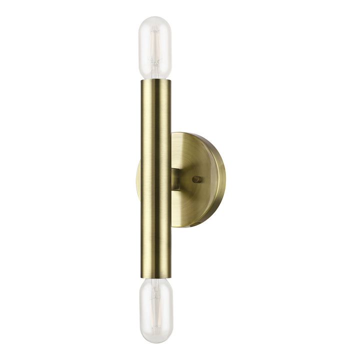 Livex Copenhagen 51132-01 Wall Sconce Light - Antique Brass