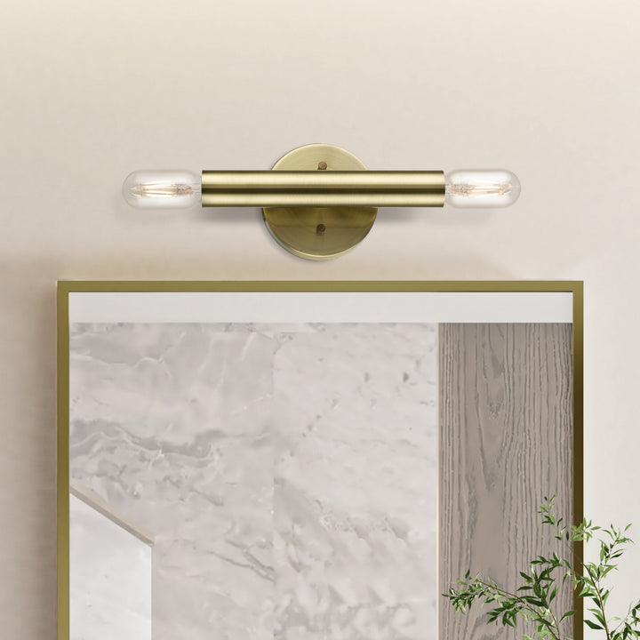 Livex Copenhagen 51132-01 Wall Sconce Light - Antique Brass