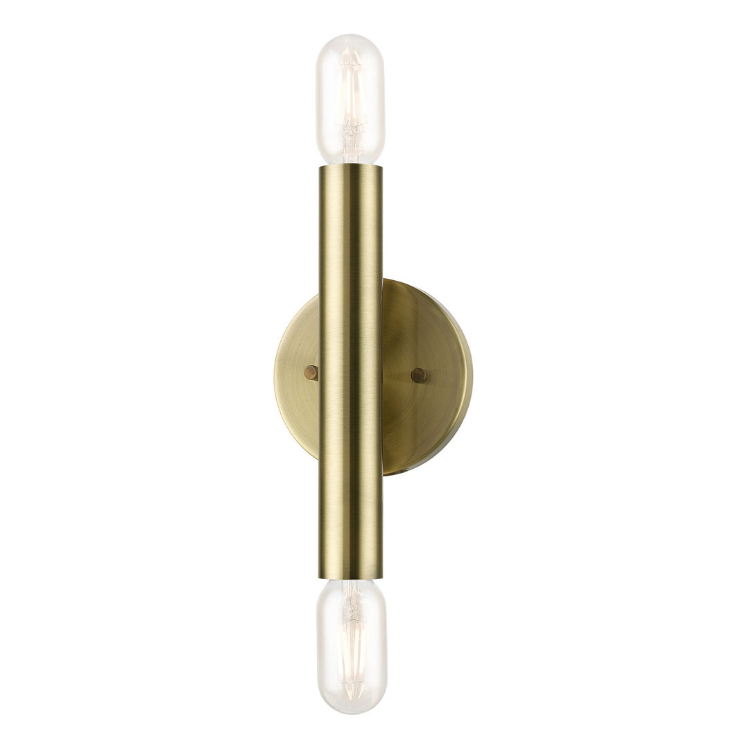 Livex Copenhagen 51132-01 Wall Sconce Light - Antique Brass