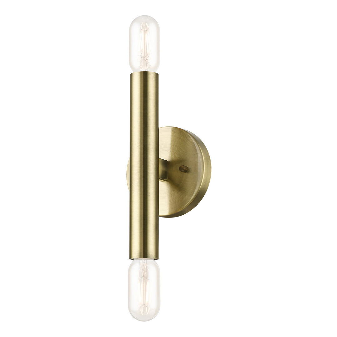 Livex Copenhagen 51132-01 Wall Sconce Light - Antique Brass