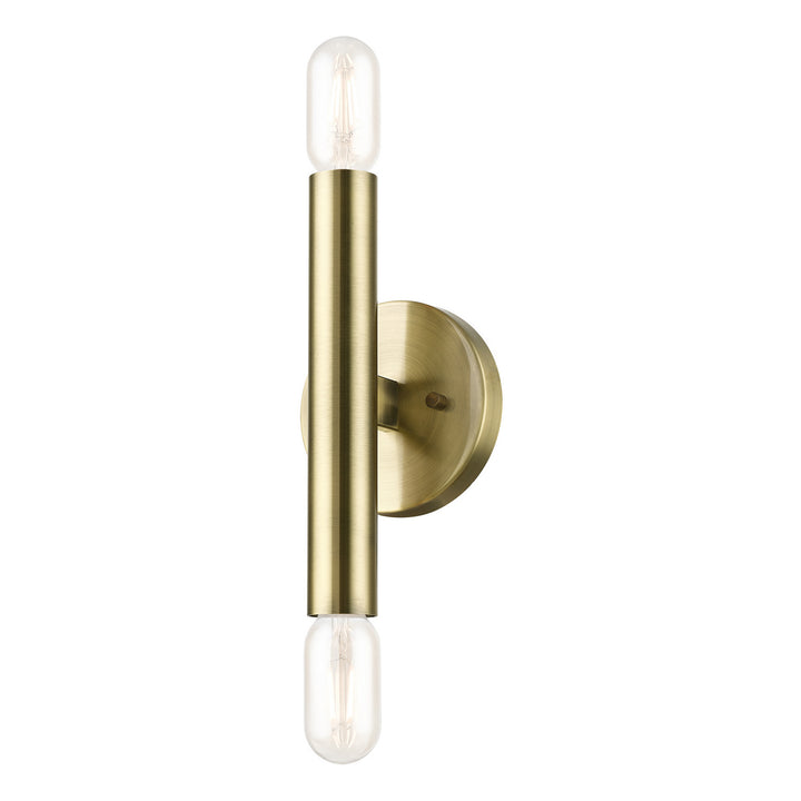 Livex Copenhagen 51132-01 Wall Sconce Light - Antique Brass