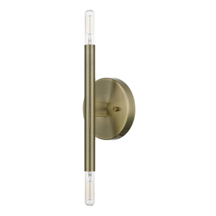 Livex Copenhagen 51172-01 Wall Sconce Light - Antique Brass