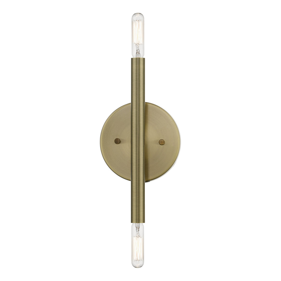 Livex Copenhagen 51172-01 Wall Sconce Light - Antique Brass