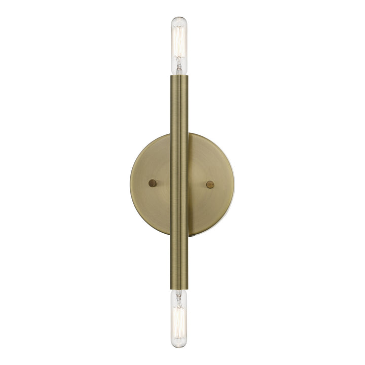 Livex Copenhagen 51172-01 Wall Sconce Light - Antique Brass