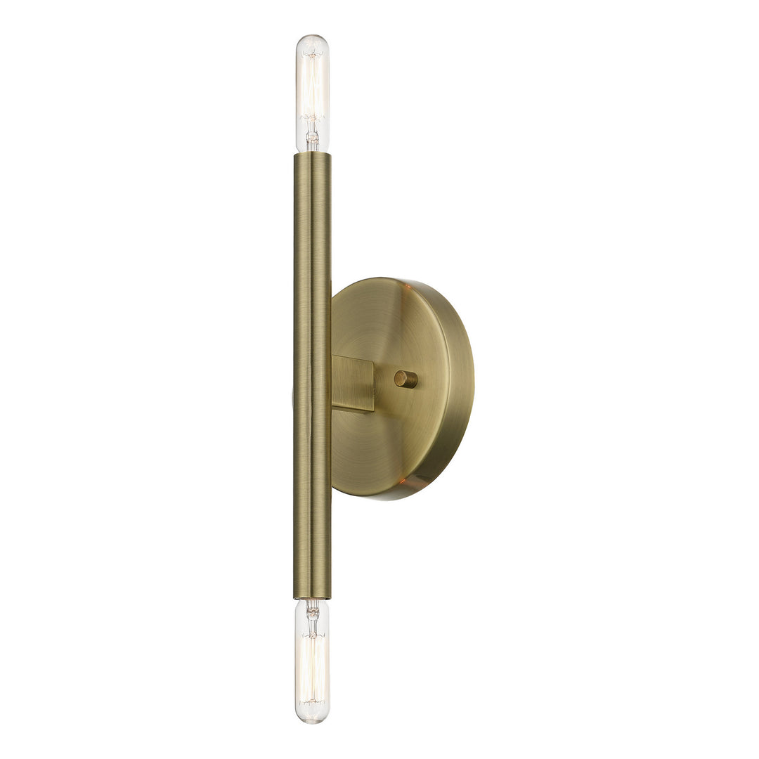 Livex Copenhagen 51172-01 Wall Sconce Light - Antique Brass