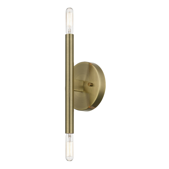 Livex Copenhagen 51172-01 Wall Sconce Light - Antique Brass