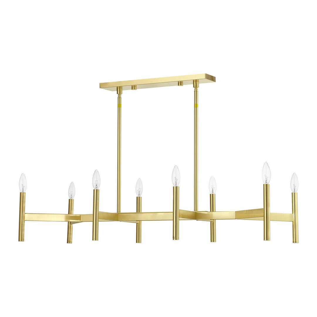 Livex Copenhagen 51178-12 Pendant Light - Satin Brass
