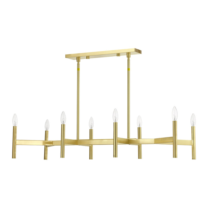 Livex Copenhagen 51178-12 Pendant Light - Satin Brass