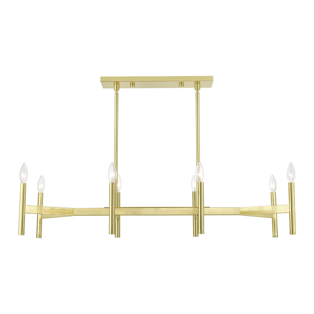 Livex Copenhagen 51178-12 Pendant Light - Satin Brass