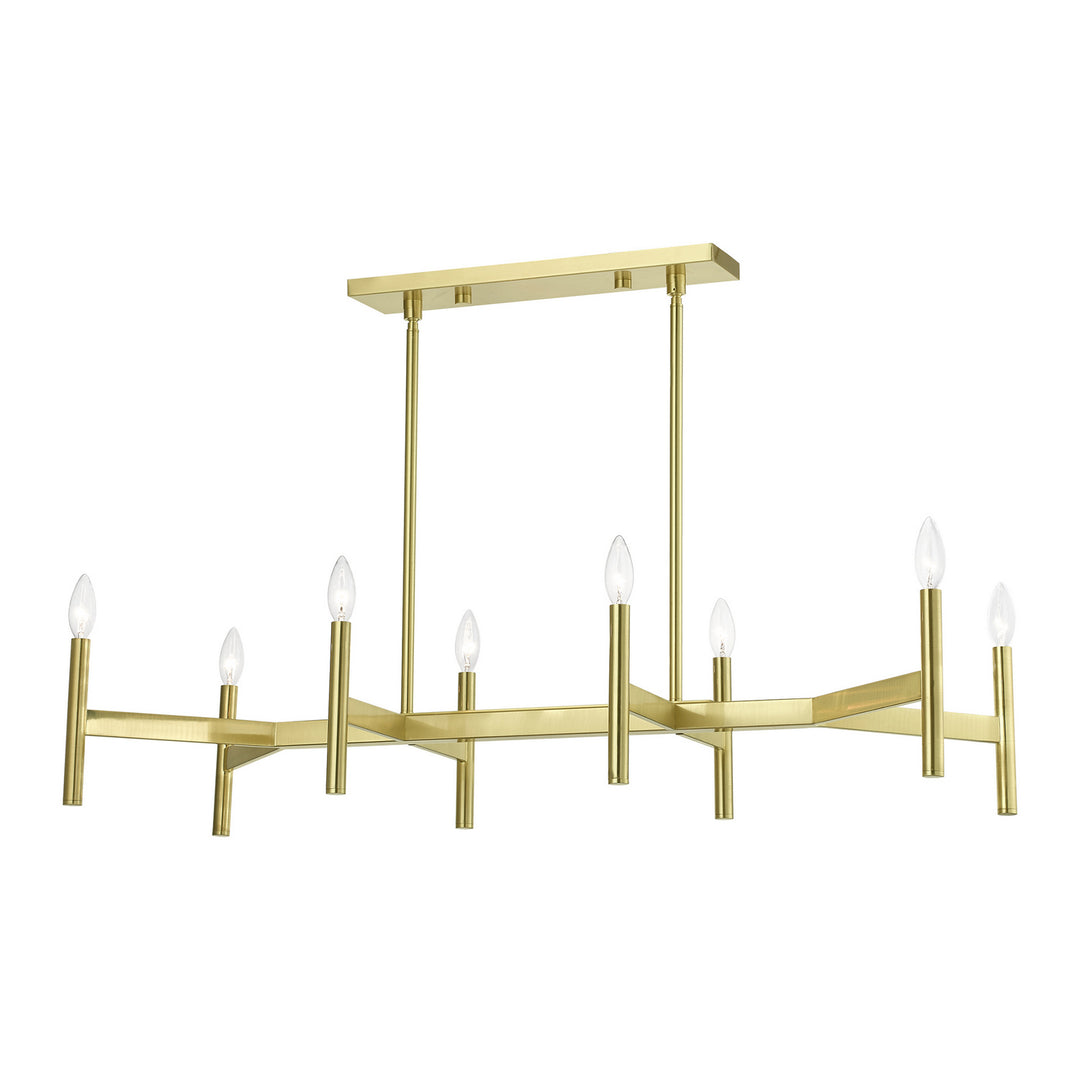 Livex Copenhagen 51178-12 Pendant Light - Satin Brass