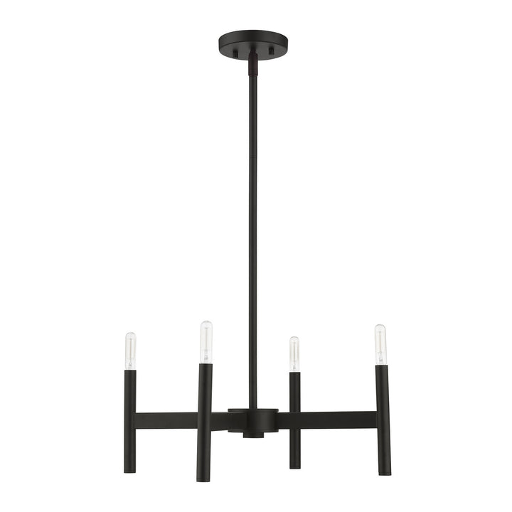 Livex Copenhagen 51174-04 Chandelier Light - Black