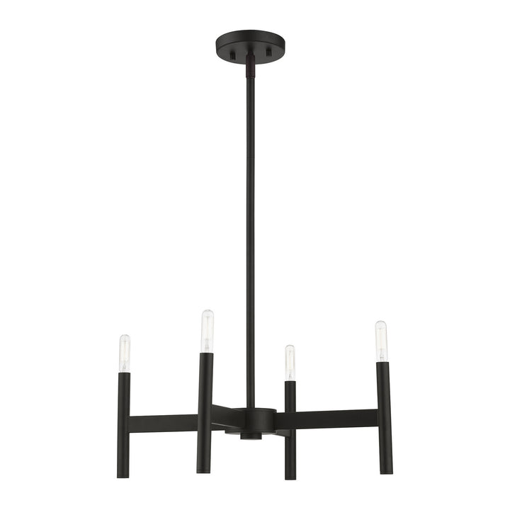 Livex Copenhagen 51174-04 Chandelier Light - Black