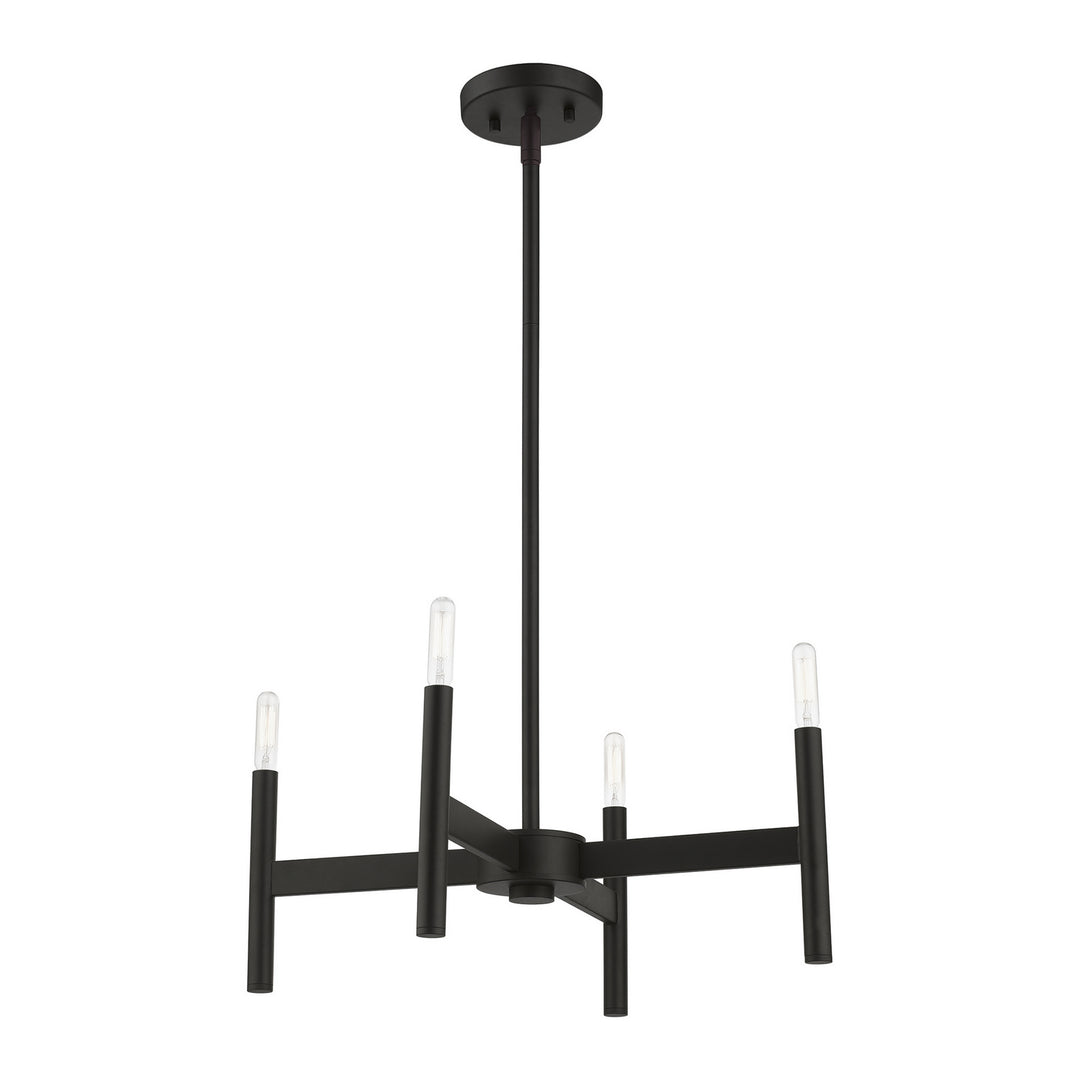 Livex Copenhagen 51174-04 Chandelier Light - Black