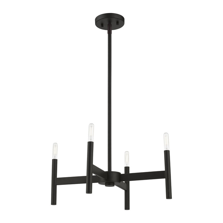Livex Copenhagen 51174-04 Chandelier Light - Black