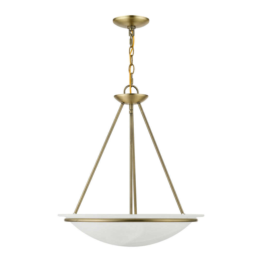 Livex Newburgh 4826-01 Pendant Light - Antique Brass