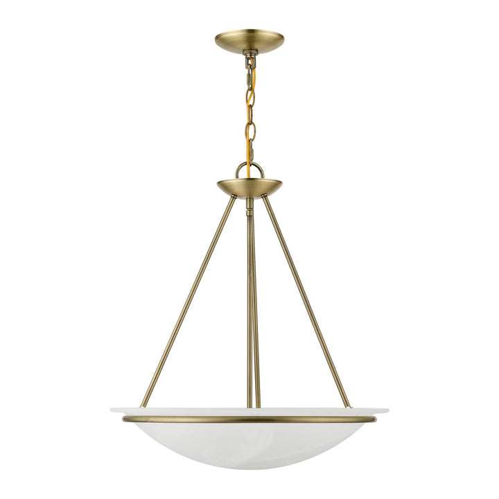 Livex Newburgh 4826-01 Pendant Light - Antique Brass
