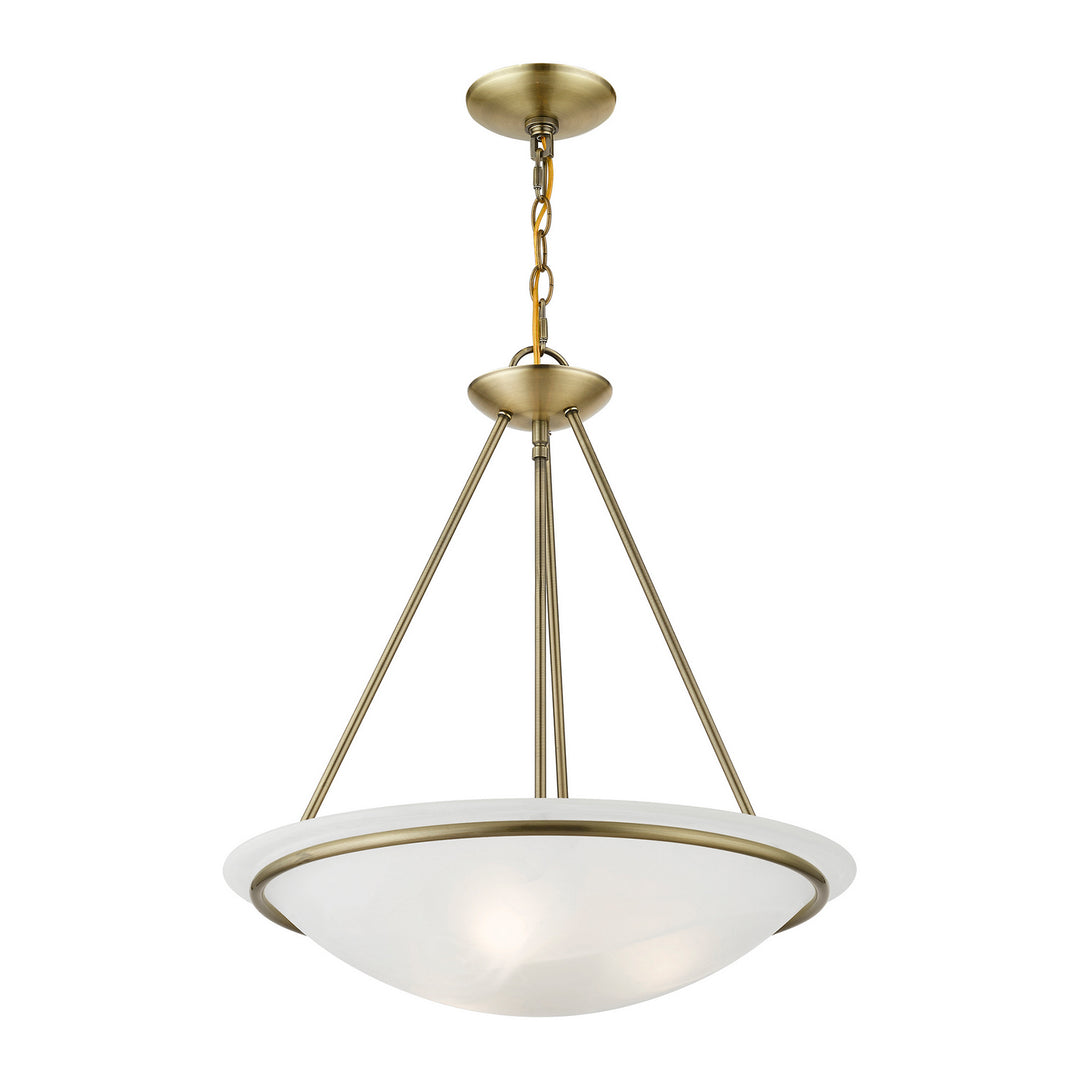 Livex Newburgh 4826-01 Pendant Light - Antique Brass