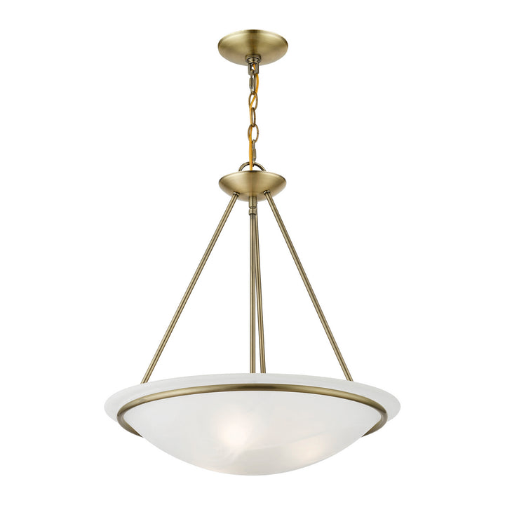 Livex Newburgh 4826-01 Pendant Light - Antique Brass