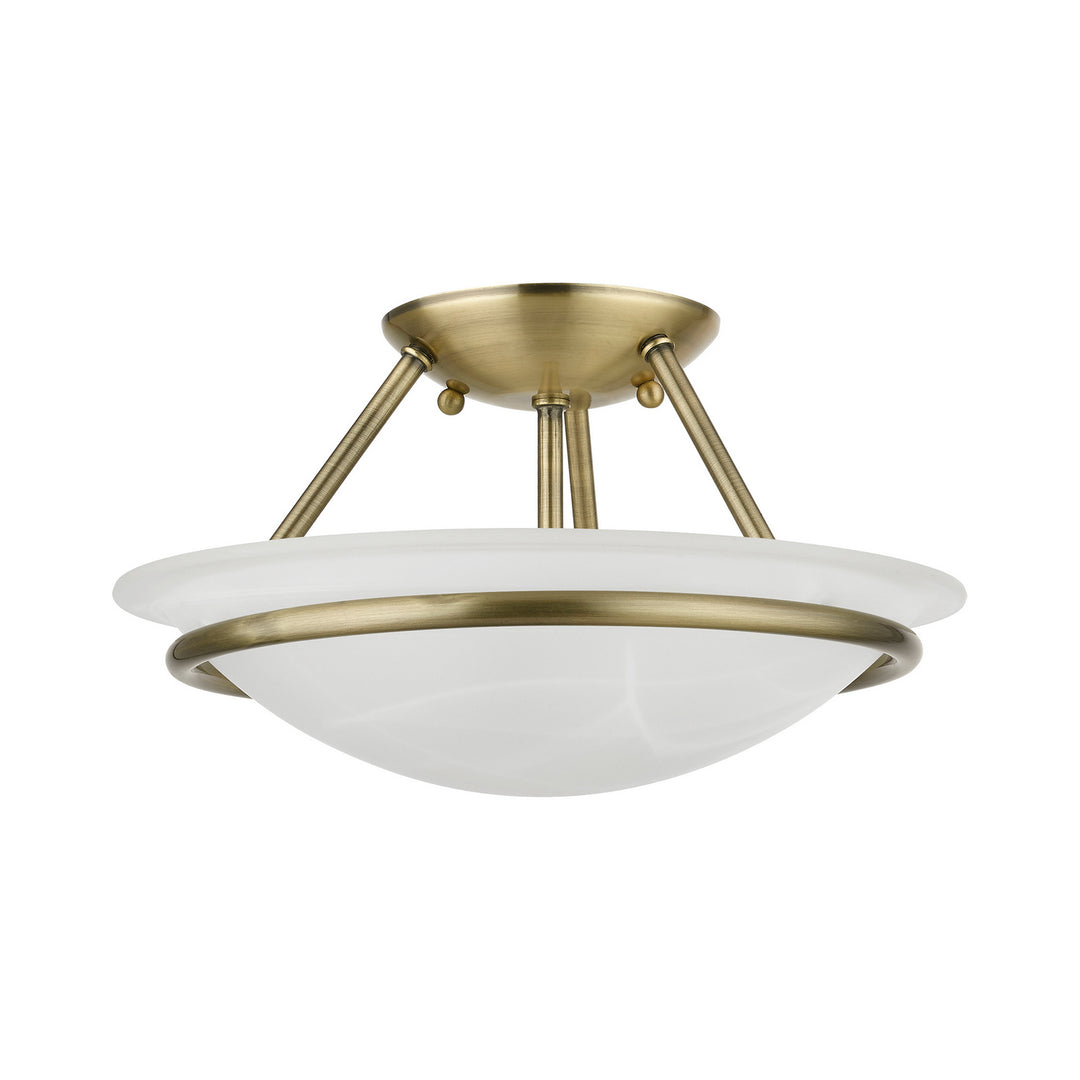 Livex Newburgh 4823-01 Ceiling Light - Antique Brass