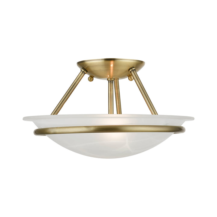 Livex Newburgh 4823-01 Ceiling Light - Antique Brass