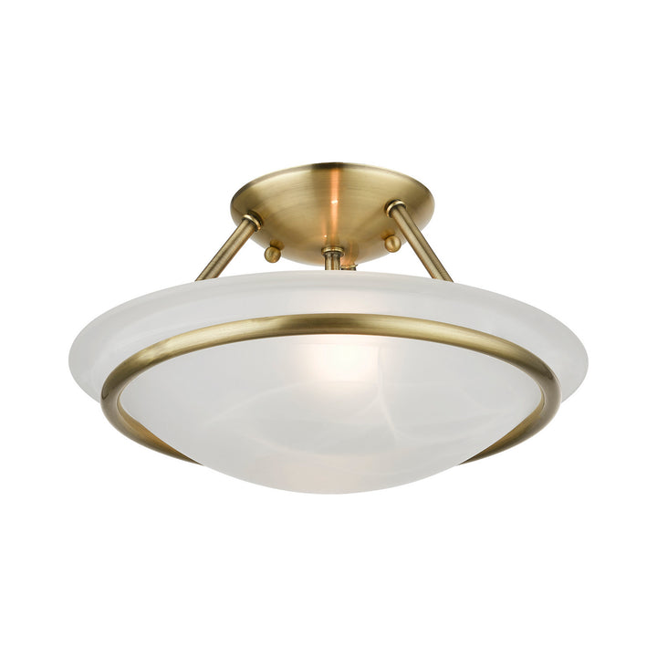 Livex Newburgh 4823-01 Ceiling Light - Antique Brass