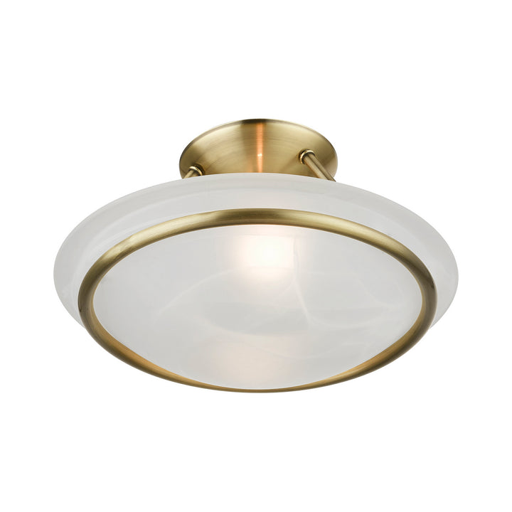 Livex Newburgh 4823-01 Ceiling Light - Antique Brass