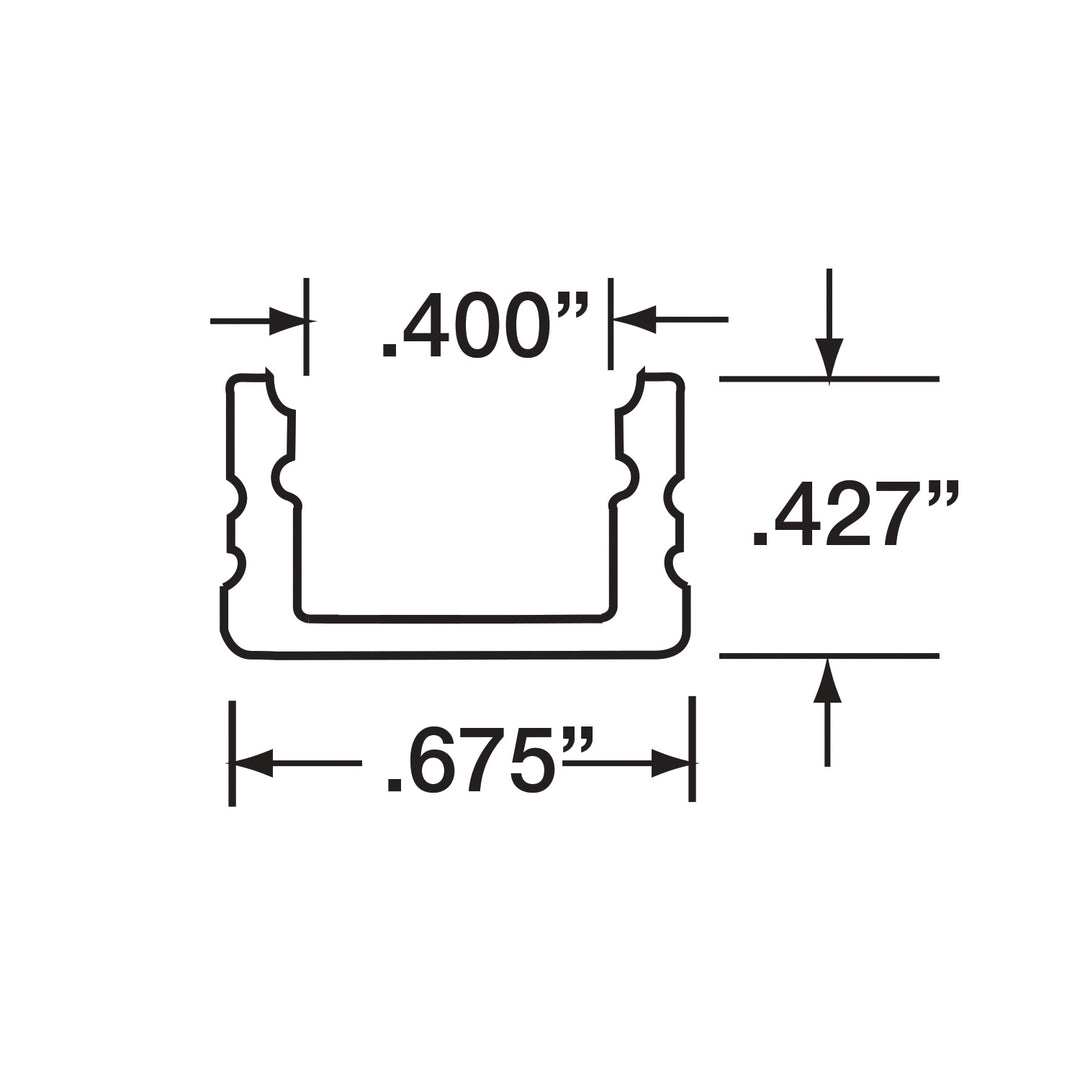 Gm Lighting LED-CHL  4 Foot Mounting Channel Decor Pewter, Nickel, Silver