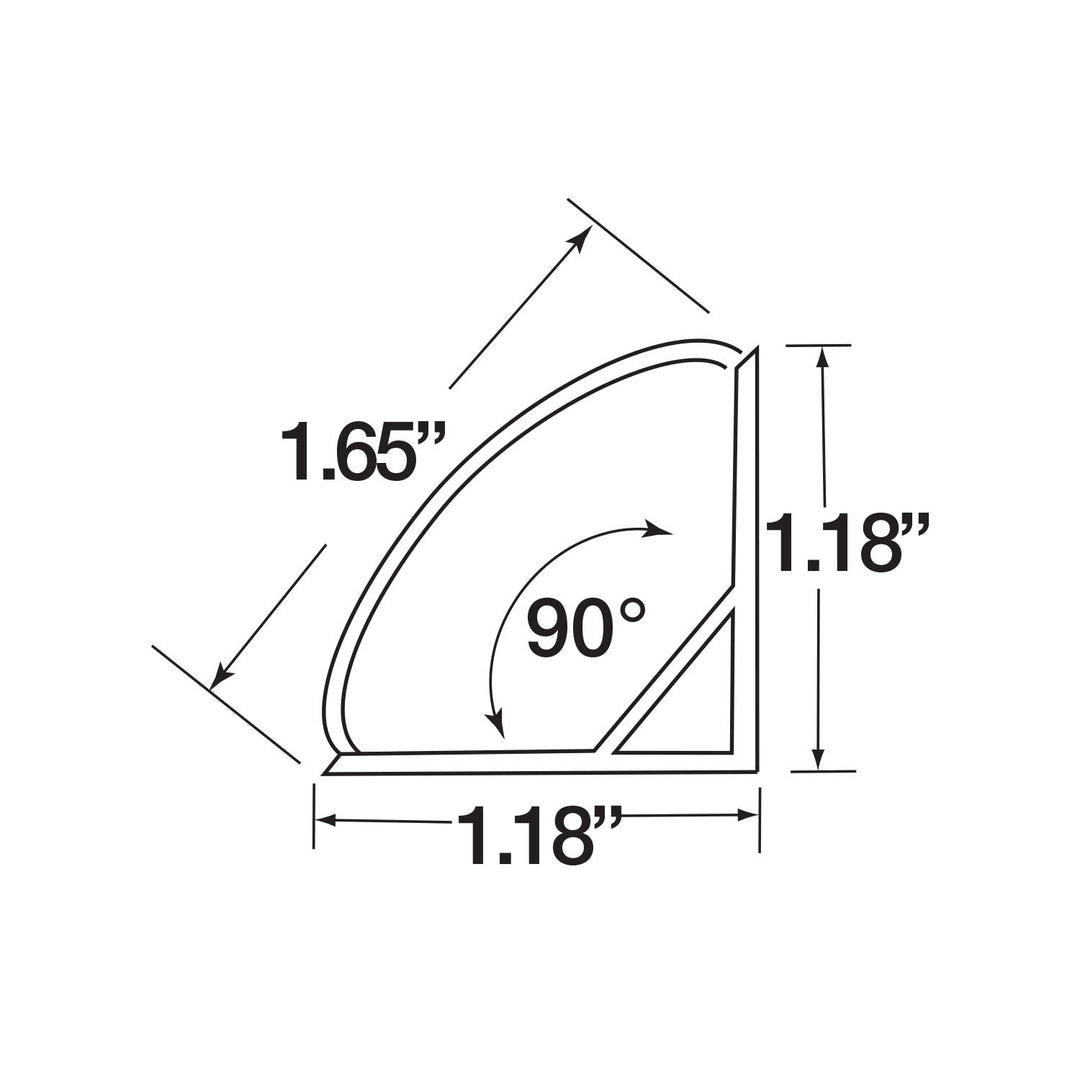 Gm Lighting LED-CHL-45-1200  4 Foot Mounting Channel Decor Pewter, Nickel, Silver