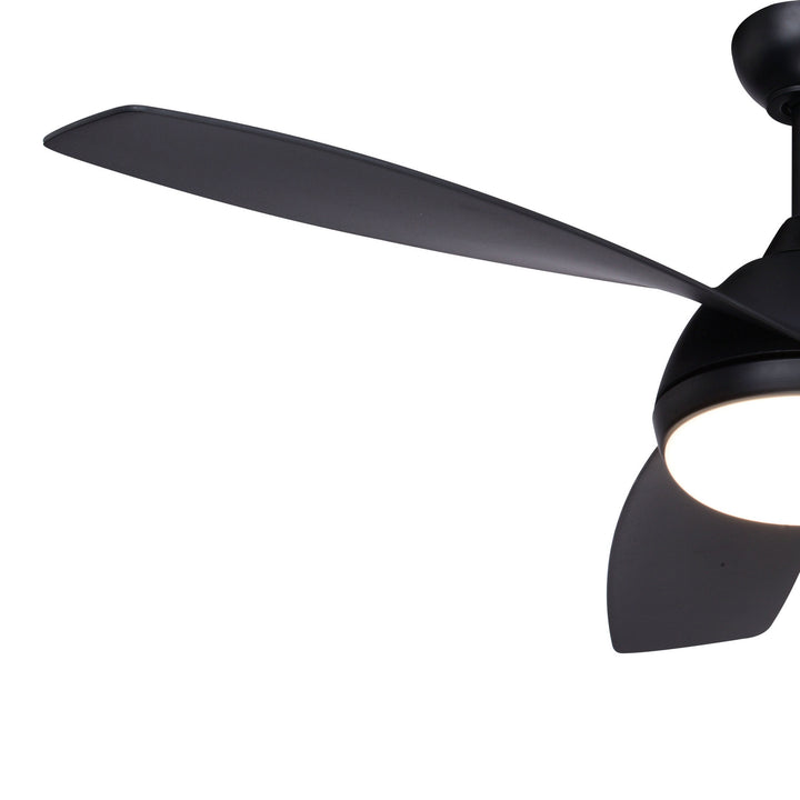 Vaxcel Odell F0096 Ceiling Fan - Black, Black/