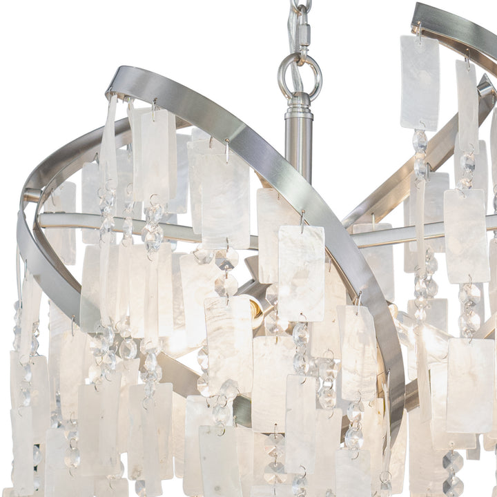 Vaxcel Isabel P0364 Chandelier Light - Satin Nickel