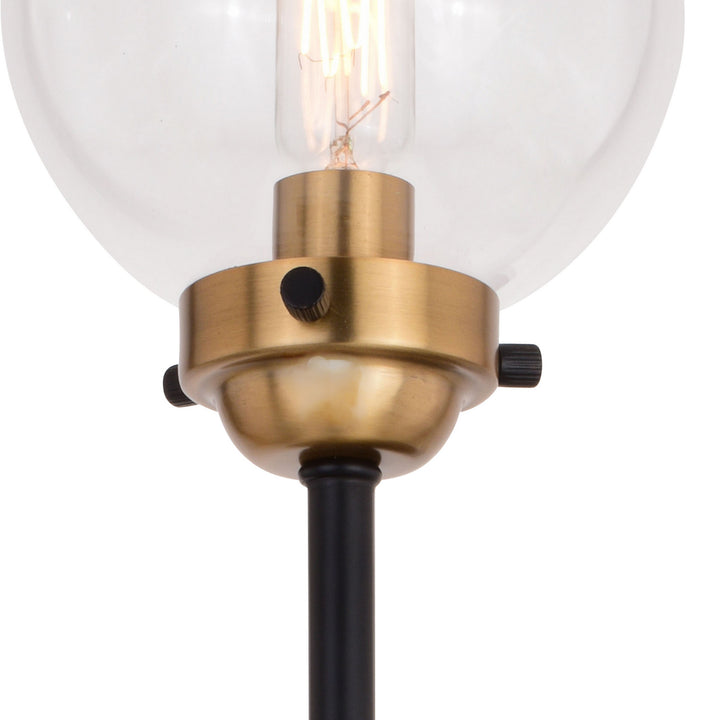 Vaxcel Orbit W0396 Wall Light - Muted Brass and Oil Rubbed Bronze