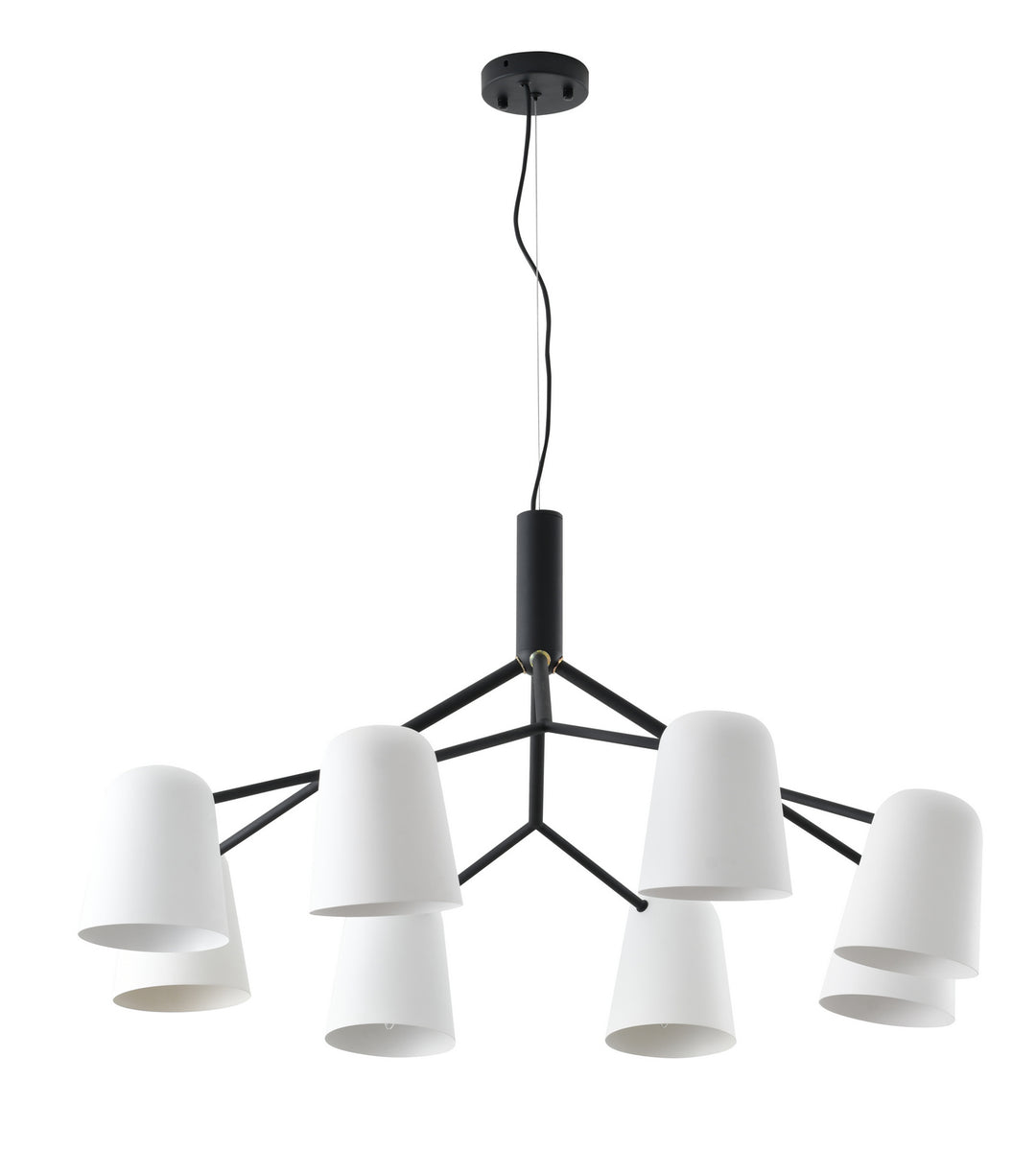 Bethel International DLS87C37W Pendant Light - Black & White