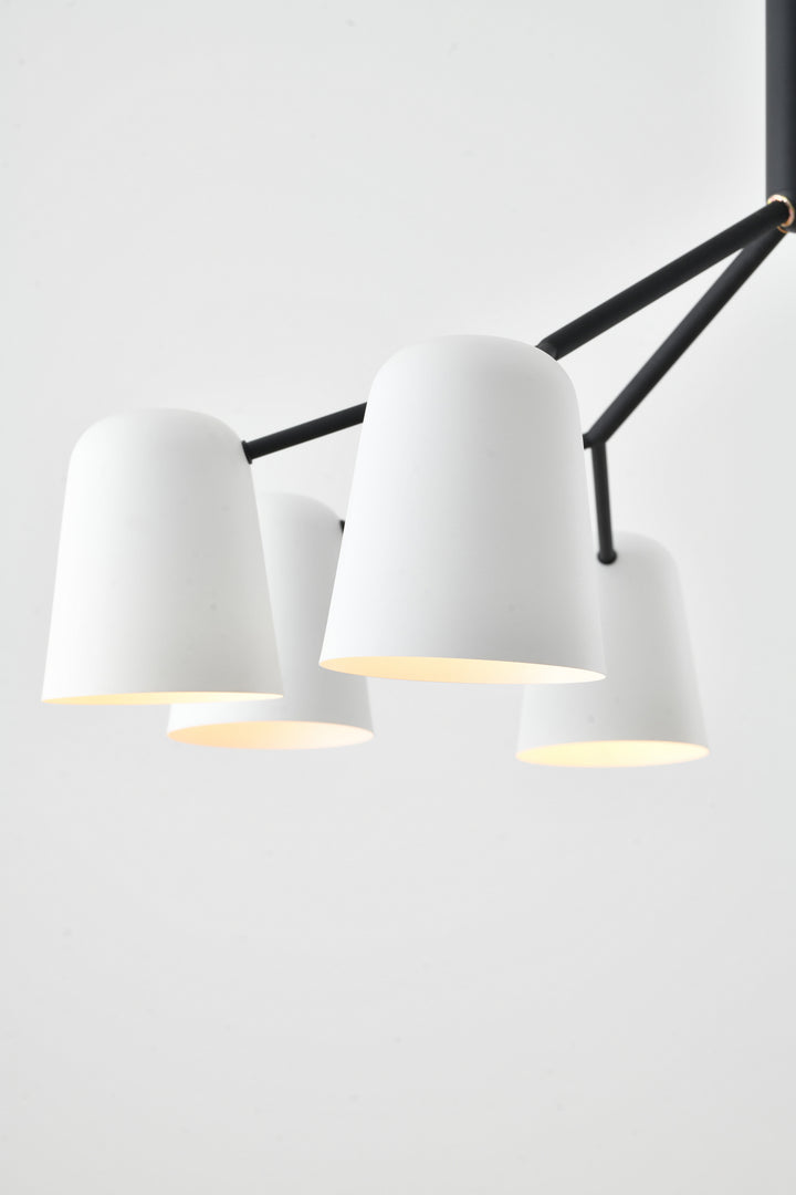 Bethel International DLS87C37W Pendant Light - Black & White