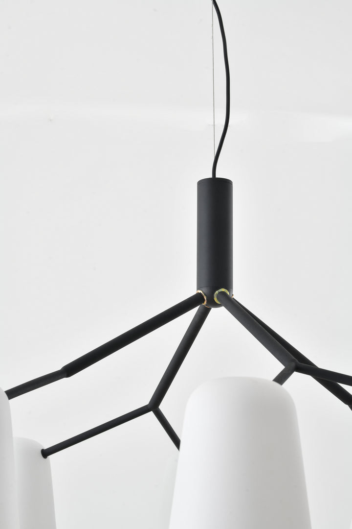 Bethel International DLS87C37W Pendant Light - Black & White