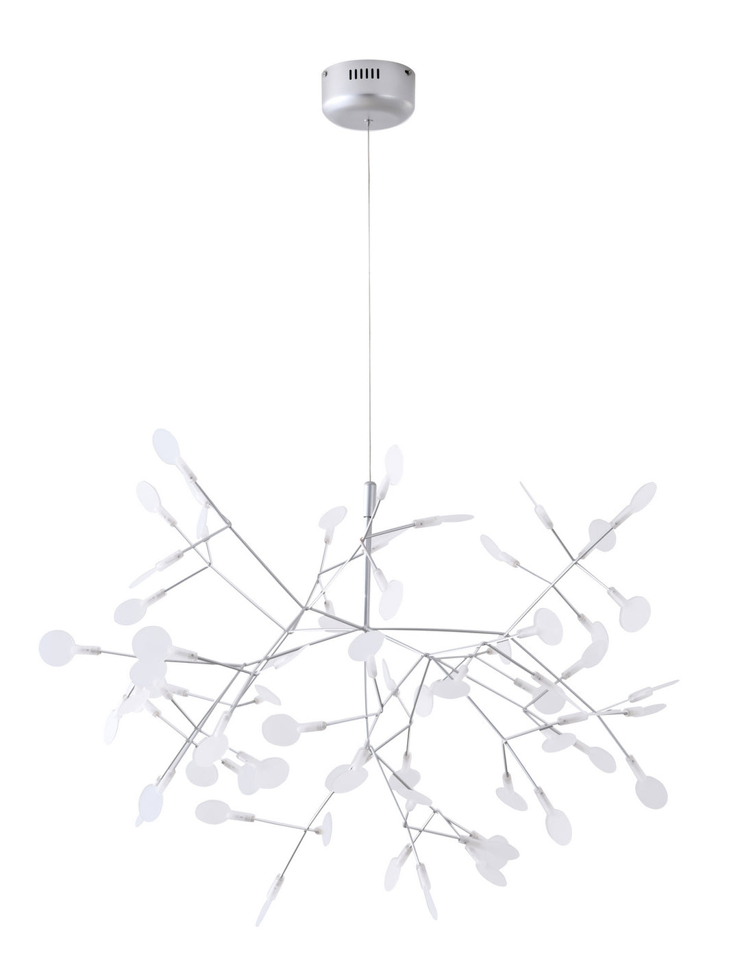 Bethel International FL02C38SL Chandelier Light - Metal & Acrylic