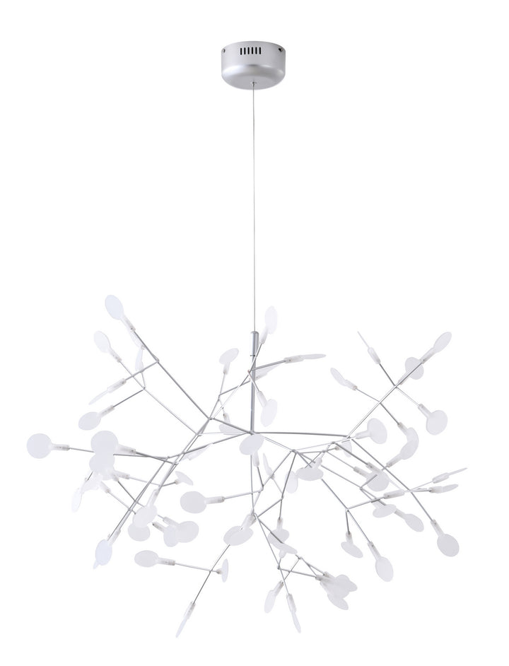 Bethel International FL02C38SL Chandelier Light - Metal & Acrylic