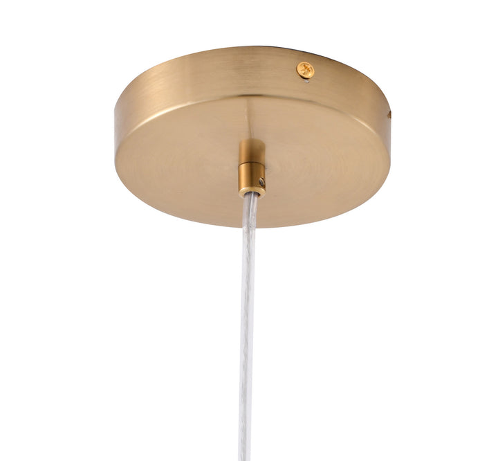Bethel International DLS35P17WG Pendant Light - Gold,  White & Green