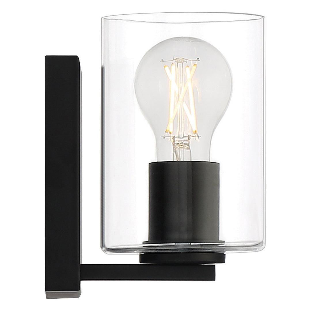 Access Oslo 62580LEDDLP-MBL/CLR Wall Sconce Light - Matte Black