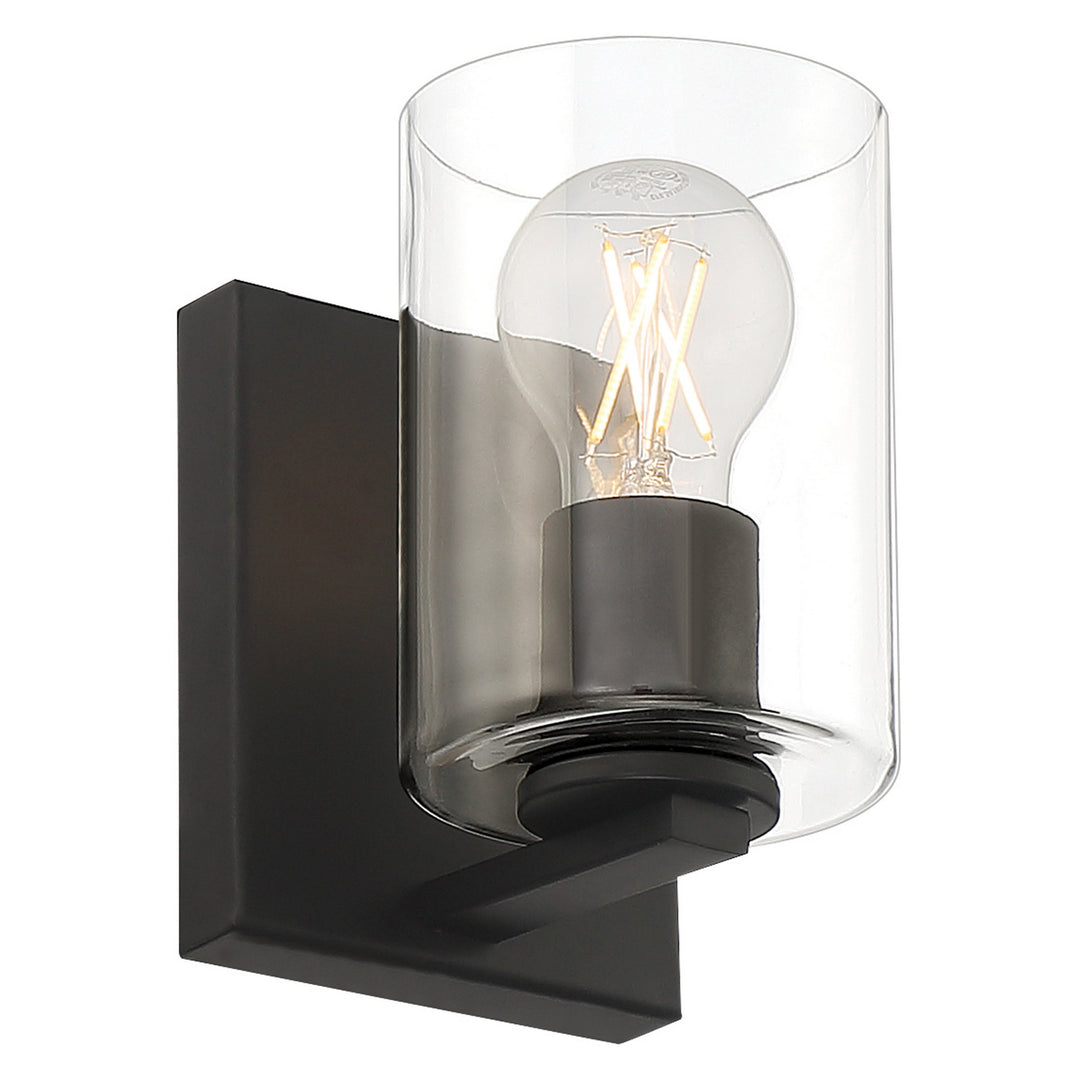 Access Oslo 62580LEDDLP-MBL/CLR Wall Sconce Light - Matte Black