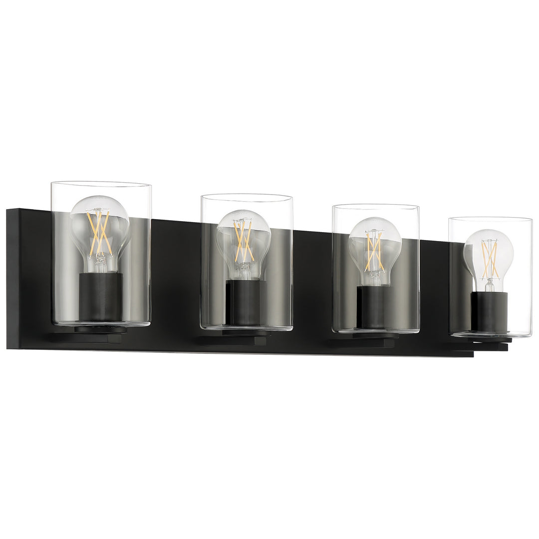 Access Oslo 62583LEDDLP-MBL/CLR Bath Vanity Light 30 in. wide - Matte Black