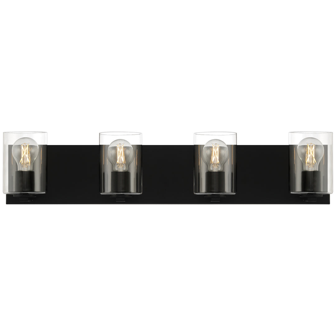 Access Oslo 62583LEDDLP-MBL/CLR Bath Vanity Light 30 in. wide - Matte Black