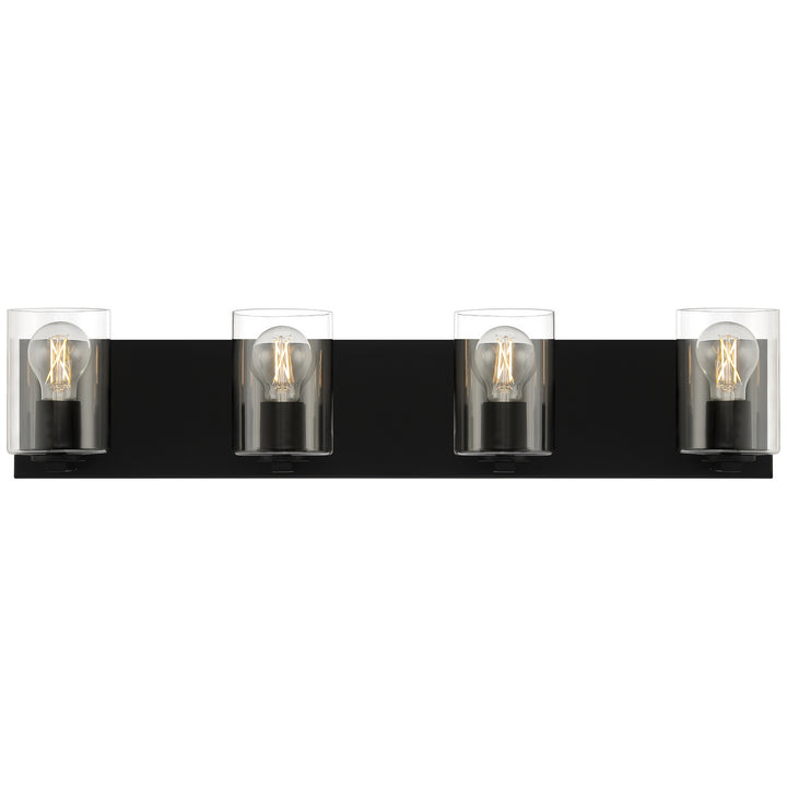 Access Oslo 62583LEDDLP-MBL/CLR Bath Vanity Light 30 in. wide - Matte Black