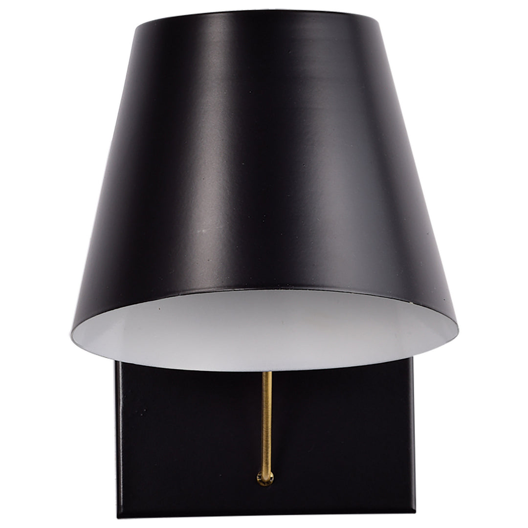Nuvo Baxter 60-7381 Wall Light - Black / Burnished Brass