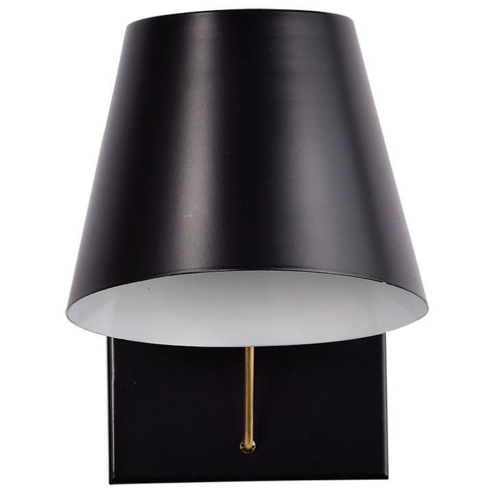 Nuvo Baxter 60-7381 Wall Light - Black / Burnished Brass