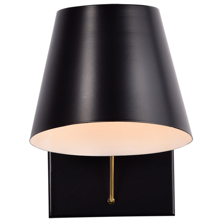 Nuvo Baxter 60-7381 Wall Light - Black / Burnished Brass