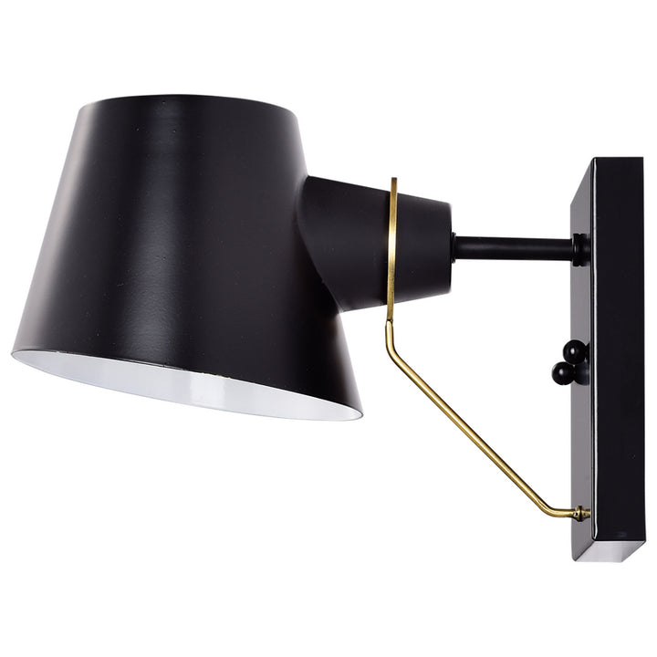 Nuvo Baxter 60-7381 Wall Light - Black / Burnished Brass