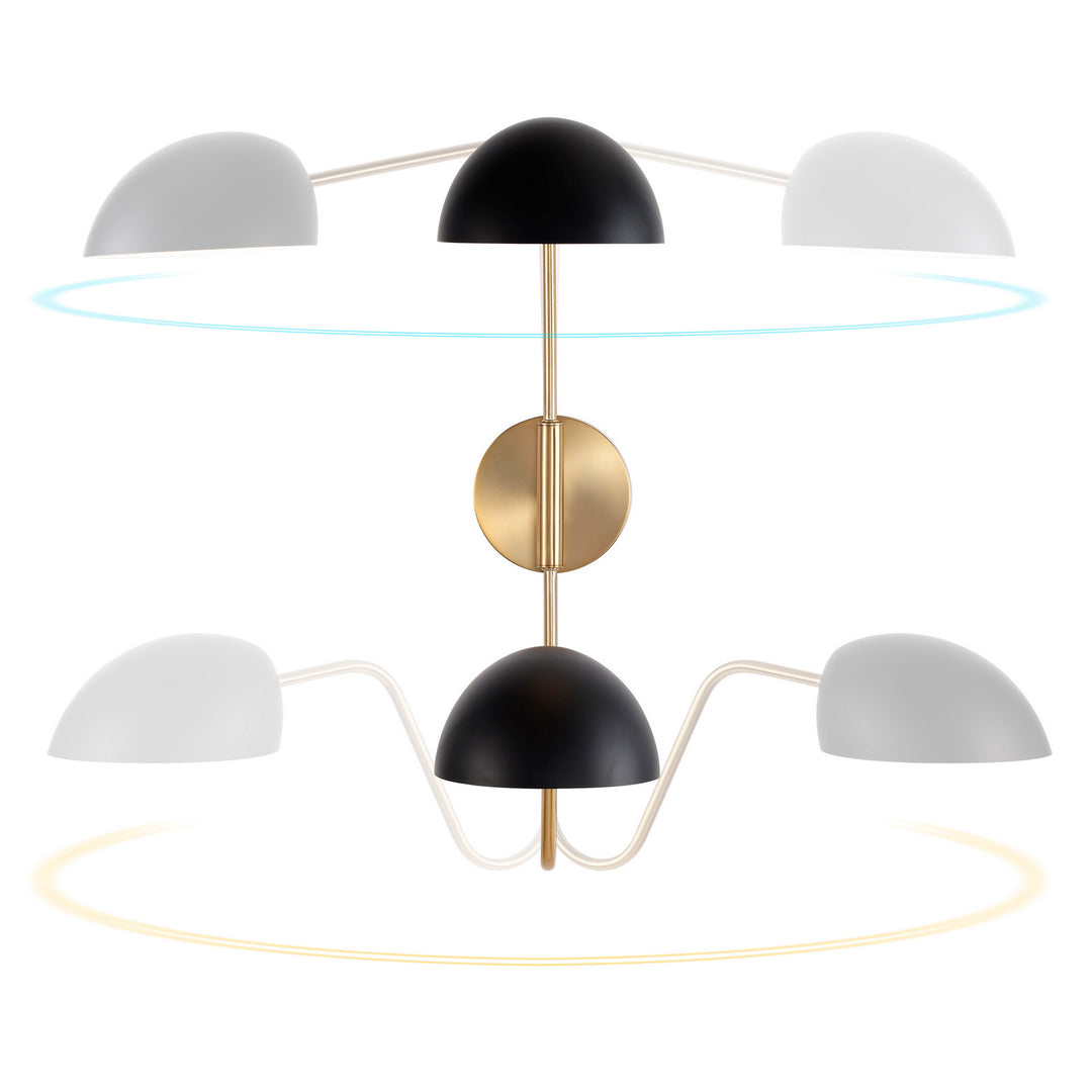 Nuvo Lighting 60-7393 Trilby Two Light Wall Sconce Lamp Two-Tone