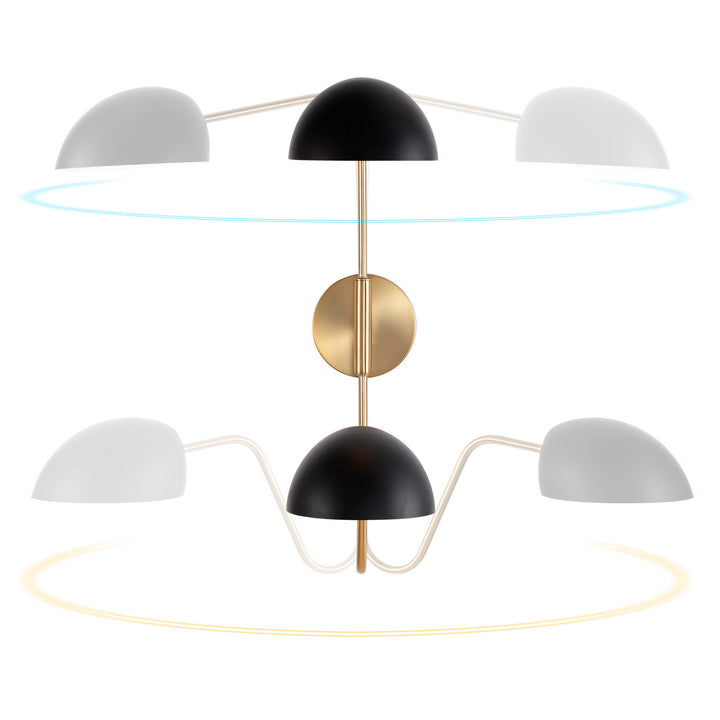 Nuvo Lighting 60-7393 Trilby Two Light Wall Sconce Lamp Two-Tone