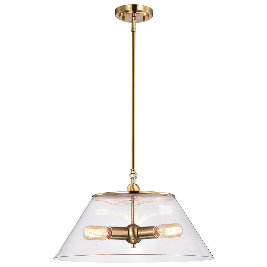 Nuvo Dover 60-7416 Pendant Light - Vintage Brass